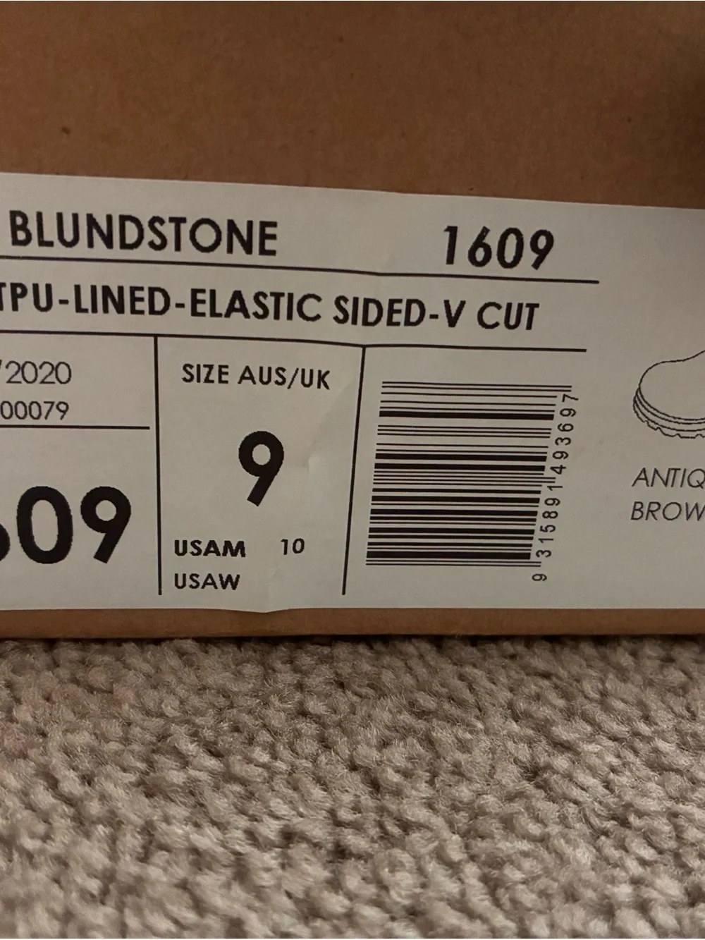 Blundestone Chelsea size US 10 antique brown fair use
